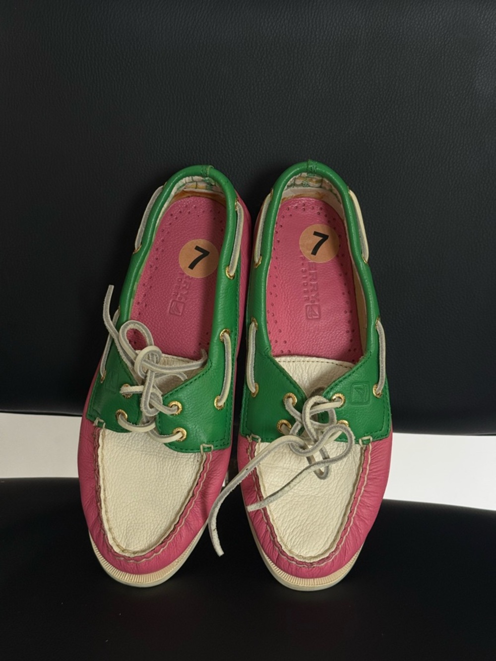 SPERRY Colorblock Boat Shoes 7